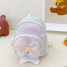 Mermaid Sequin Backpacks Children Kids Kawaii Schoolbags Princess Girls School B - £22.80 GBP
