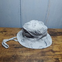 Dinosaur Sun Hat for Baby Toddler 6-18 months gray T-Rex - £7.91 GBP