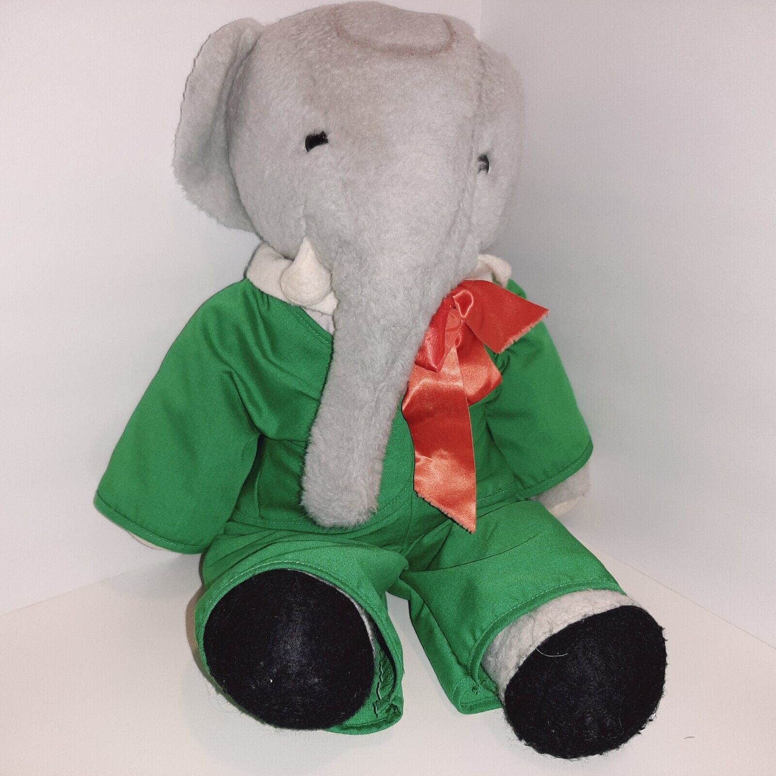 Babar The Elephant 19" Plush Vintage EDEN 1977 w/o Crown Stuffed Animal - $14.85