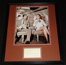 Jack Lemmon Signed Framed 16x20 Note &amp; Photo Display The April Fools - £139.54 GBP