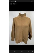 Maeve bv Anthropologie High Neck Sweater Sz Small Petite Camel Color Boxy - $24.28 CAD