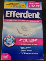 3 Efferdent Denture Cleanser Tablets, Complete Clean, 102 ct tablets (K23) - $21.86