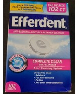 3 Efferdent Denture Cleanser Tablets, Complete Clean, 102 ct tablets (K23) - £17.27 GBP