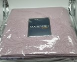Sferra Hannah Lavender Queen Coverlet Set 3PC Scroll Cotton Matelasse Ma... - $178.60