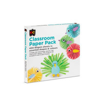 EC Classroom Paper 80gsm Assorted Shapes &amp; Colours (400pk) - £41.85 GBP