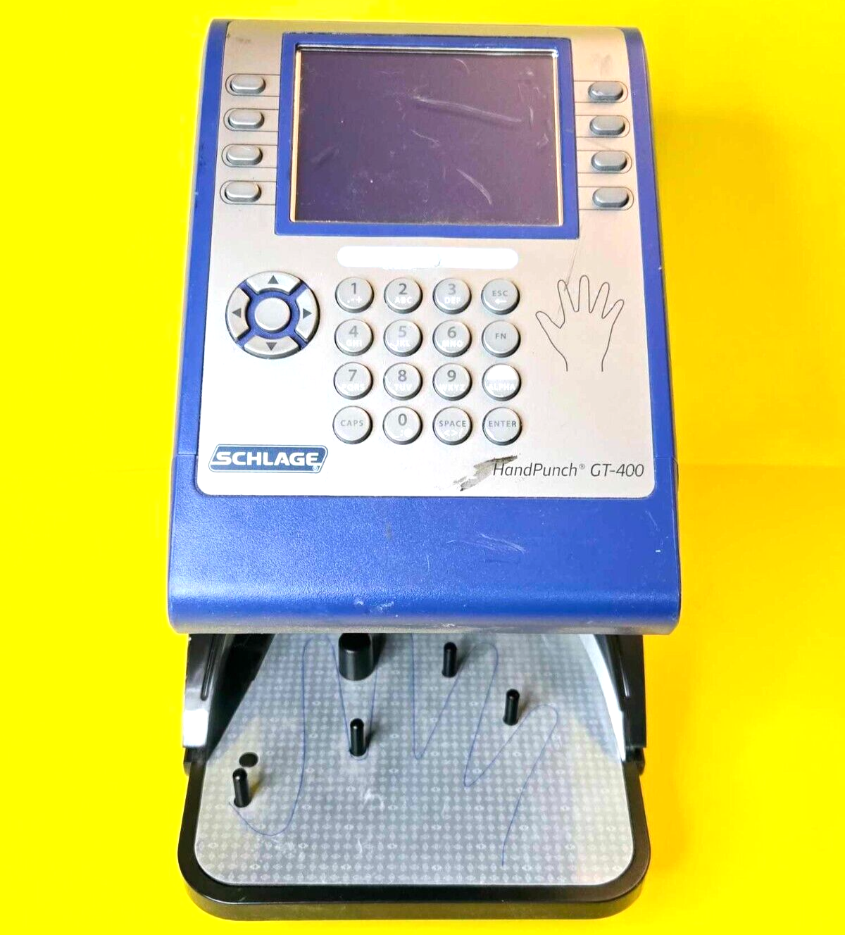 UNTESTED SCHLAGE HANDPUNCH GT-400 BIOMETRIC TIME CLOCK ATTENDANCE TERMINAL - $56.10