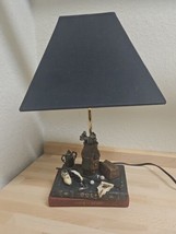 Vintage Golf Books, Bag, Theme Desk Lamp 18 Inches Tall And Unique - $31.90