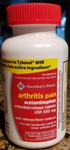  Member Mark Arthritis Pain / Fever Acetaminophen 650mg, Big 200 ct Exp ... - $11.30