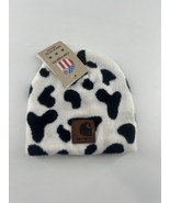 Carhartt Logo Cow Hat Beanie Black White OSFA (fits small) Winter Soft U... - $26.68 CAD