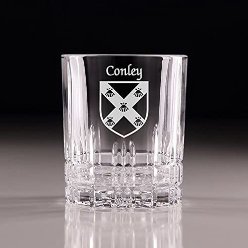 Conley Irish Coat of Arms Perfect Serve Cut Glass Tumbler - Set of 4 Item image 3