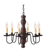 6 Arm &quot;GETTYSBURG&quot; COLONIAL CHANDELIER LIGHT - Textured ESPRESSO Finish ... - $660.12 CAD