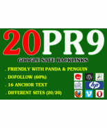 High Powerful Seo 80+ Pr9 DA 20 Authority Permanent Backlinks - $230.15 MXN