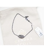 Kendra Scott Elaina Platinum Drusy Gunmetal Chain Bracelet NWT - $63.86