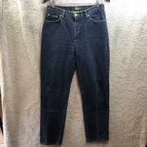 Lauren Ralph Lauren Jeans Women size 10 Mid Rise Dark Wash Denim Straigh... - $13.60