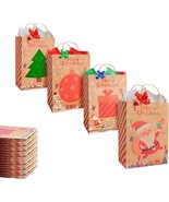 24 Christmas Small Size Gift Bags Bulk Party Gift Bag With 48 Christmas ... - $507.86 MXN
