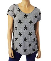 Alternative Womens Short Sleeve T-Shirt,Gray/Black Star,Large - £31.93 GBP