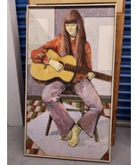 Girl Playing a Guitar acrylic painting by Nelson Ellis - $148.94 CAD