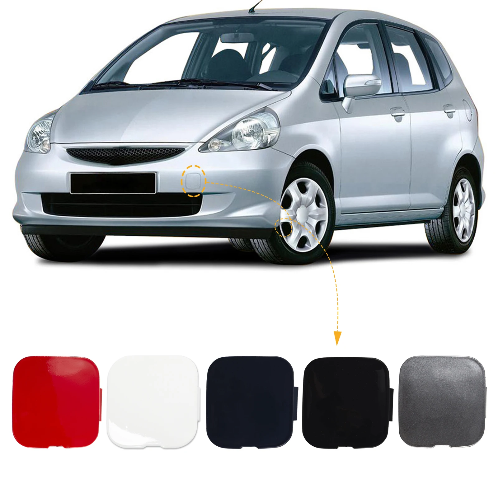 Front Bumper Tow Hook Cap Towing Eye Cover For Honda Jazz Fit GD1 GD3 20... - $15.75+