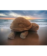 Wild Republic Turtle 12&quot; Cuddlekins Speckled Brown Tortoise Plush Stuffe... - $25.20 CAD