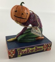 Jim Shore ‘Peek A Boo’ Pumpkin Head 2006 #4005339 Fall Halloween Figure Figurine - £30.35 GBP