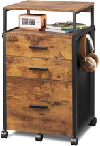 Devaise Rolling Printer Stand With Adaptable Shelves And File Cabinet, R... - $1,695.30 MXN
