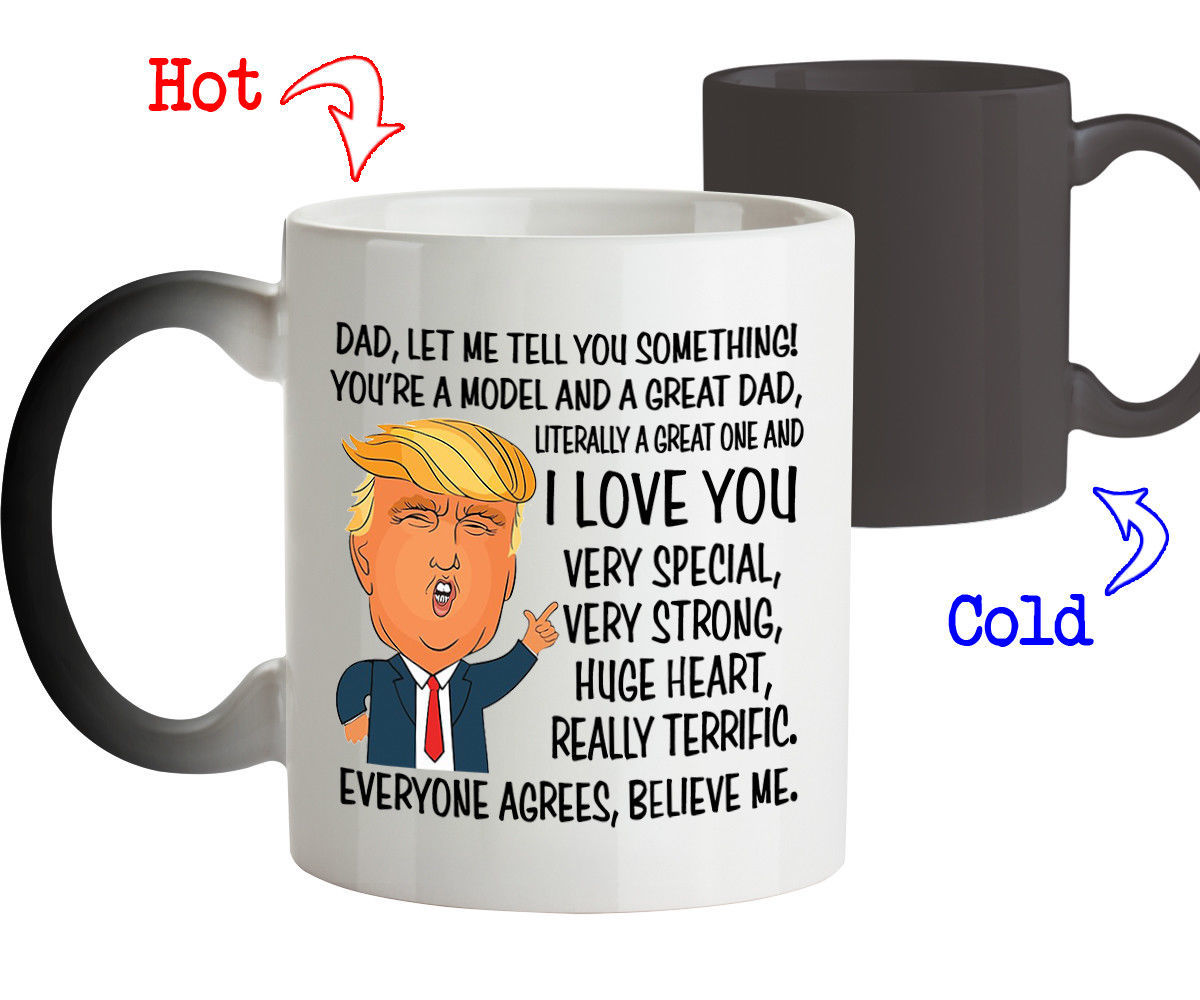Funny Mug Birthday Gift for Dad Donald Trump Great Dad Coffee Mug Tee Cup
