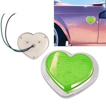 1PCS Green Heart Shaped Side Marker / Accessory / LED Light / Turn Signal - £14.38 GBP