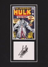 Stan Lee Signature Matted / Mat Signed Jack Kirby Art ~ The Incredible Hulk #1 - £194.17 GBP