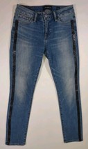 Lucky Brand Jeans Lolita Skinny Womens Size 4/27 Blue With Black Stripe Stretch  - £13.76 GBP