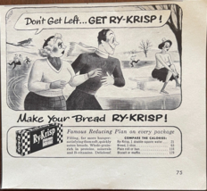 1953 Ry-Krisp Vintage Print Ad Make Your Bread Ry-Krisp Advertisement - £11.53 GBP