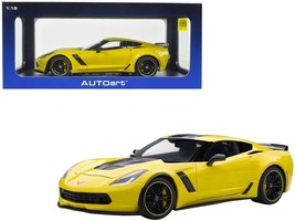 2016 Chevrolet Corvette C7 Z06 C7R Edition Corvette Racing Yellow 1/18 Model Car - €232,84 EUR