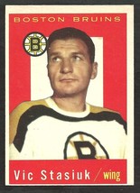 Boston Bruins Vic Stasiuk 1959 Topps # 14 nr mt  ! - £17.65 GBP