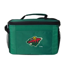 NHL Minnesota Wild 6 Can Cooler Bag Green Beach Sports Lunchbox - £9.60 GBP
