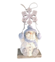 Encore Snow Buddies Melty on Snowflake Swing Ornament 94628 w/ Box 2000 NOS - £7.49 GBP