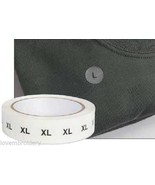 1 roll 1000 pcs Clear Acetate Clothing 3/4&quot; Round size labels Tags M L X... - $3.99