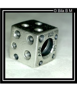 DICE Charm Bead - STERLING Silver BIAGI - FREE SHIPPING - $26.00