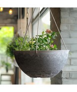 LA JOLIE MUSE Large Hanging Planters Indoor / Outdoor  13.2 Inch Marble ... - $39.99