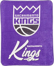 Sacramento Kings 50&quot; by 60&quot; Signature Plush Raschel Throw Blanket - NBA - £29.45 GBP