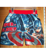 Marvel Heroes Baby Clothes 18M Captain America Bathing Suit Avengers Boy... - $14.24