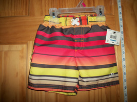Fashion Gift Baby Clothes 18M Op Red Yellow Stripe Bathing Suit Boy Swii... - $12.34