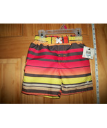 Fashion Gift Baby Clothes 18M Op Red Yellow Stripe Bathing Suit Boy Swii... - $12.34
