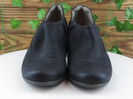 ECCO Sz 38 Ankle Boots Zip M Black Leather Women - £19.27 GBP