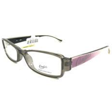 Candie&#39;s Eyeglasses Frames C DONNA CRYGRY Grey Purple Rectangular 50-16-135 - $41.86
