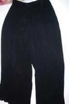 Pre-owned BYBLOS Womens Black Wide Leg Pant Size 48 Made in Italy - $922.49 MXN
