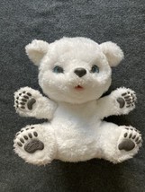 Fur Real Snifflin Sawyer Plush Baby Polar Bear Cub White Fur Interactive Toy  - £13.79 GBP