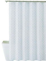 Izod Anchors Nautical Blue Cloth Shower Curtain w/ Hooks Set Summer Beac... - £30.21 GBP