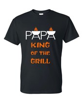 Fathers Day Grilling Shirt, Papa King of the Grill Shirt, Papa Grilling ... - $14.80+