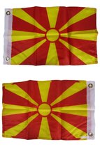 K&#39;s Novelties 12x18 Macedonia Country 2ply Double Sided 12&quot;x18&quot; Flag - £3.90 GBP