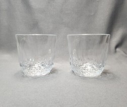 Crystal Whiskey Glasses Calp Concerto Rocks Lowball Old Fashioned Glass Set of 2 - £15.27 GBP