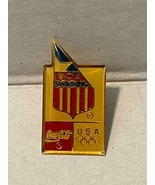 Coca Cola USA Olympic Swimming Souvenir Collectable  Hat / Lapel Barcelo... - £6.25 GBP